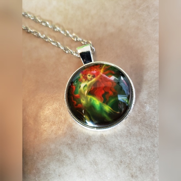 Home Made Jewelry - 🧜‍♀️ NEW Mermaid Cabochon Necklace